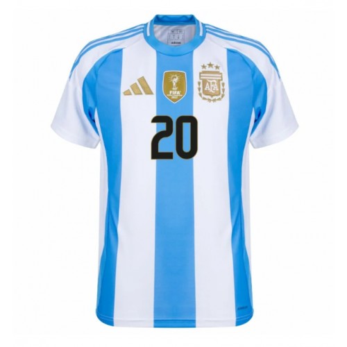 Argentina Alexis Mac Allister #20 Domaci Dres Copa America 2024 Kratak Rukavima